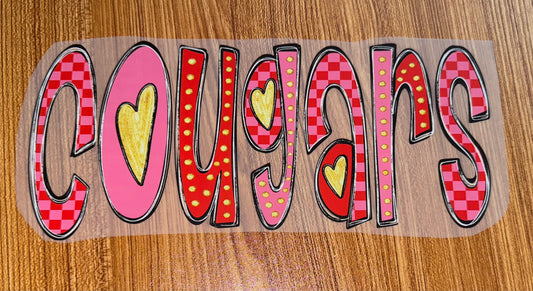 COUGARS VALENTINE PRINT