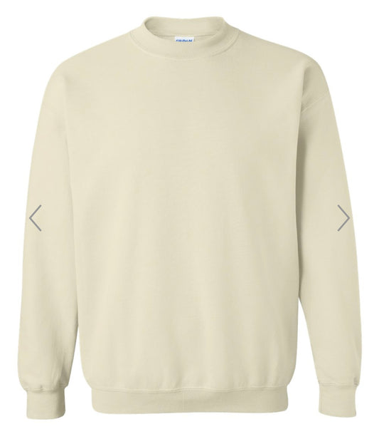 MEDIUM SAND GILDAN-HEAVY BLEND CREWNECK SWEATSHIRT