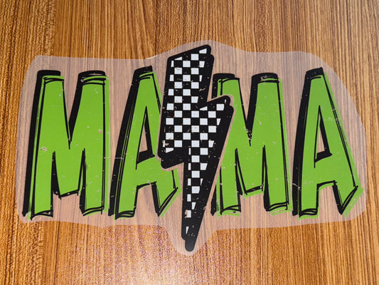 MAMA GREEN WITH BOLT PRINT