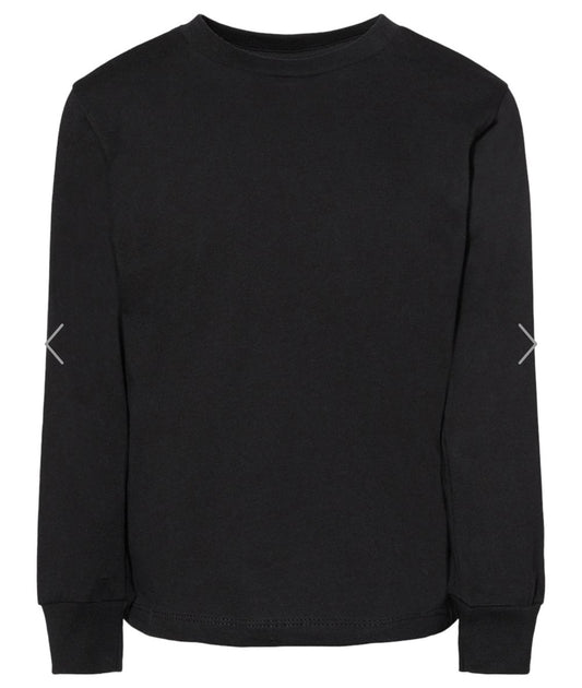 3T BLACK BELLA + CANVAS - TODDLER JERSEY LONG SLEEVE TEE - 3501T
