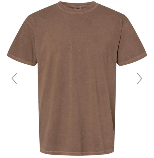 LARGE ESPRESSO COMFORT COLORS-GARMENT-DYED HEAVYWEIGHT T-SHIRT-1717