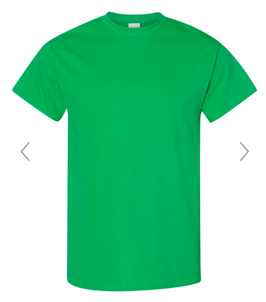 2X IRISH GREEN GILDAN - HEAVY COTTON T-SHIRT 5000