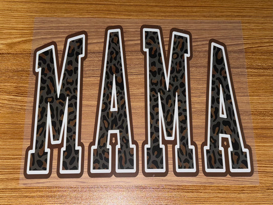 MAMA BROWN AND GREY LEOPARD PRINT