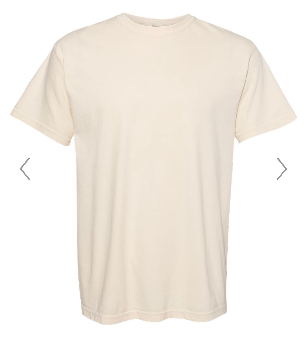 2X IVORY COMFORT COLORS-GARMENT-DYED HEAVYWEIGHT T-SHIRT-1717