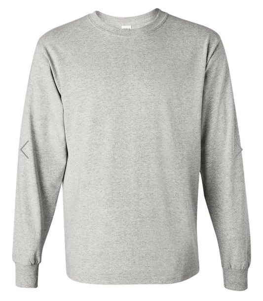 MEDIUM ASH GILDAN HEAVY COTTON LONG SLEEVE T-SHIRT - 5400