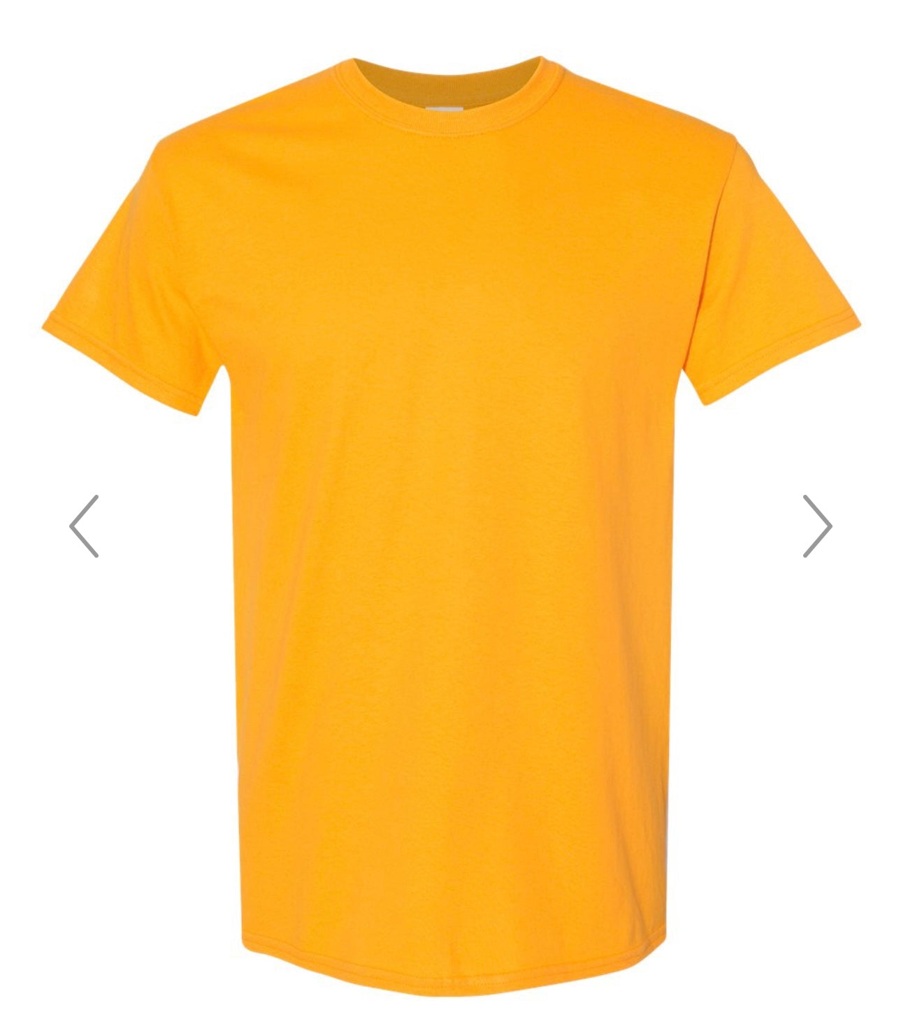 SMALL GOLD GILDAN - HEAVY COTTON T-SHIRT 5000