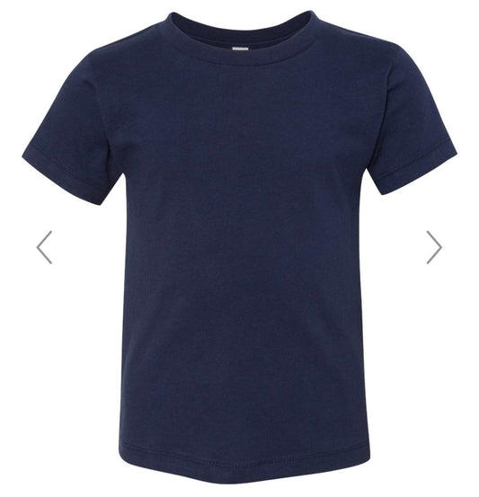 3T NAVY BELLA + CANVAS - TODDLER JERSEY TEE - 3001T