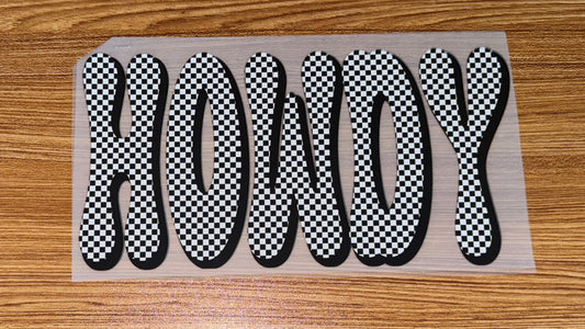 HOWDY CHECKERED PRINT