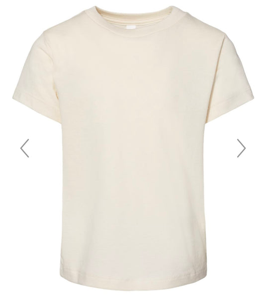 4T NATURAL BELLA + CANVAS - TODDLER JERSEY TEE - 3001T