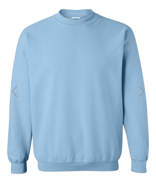 XL LIGHT BLUE GILDAN-HEAVY BLEND CREWNECK SWEATSHIRT