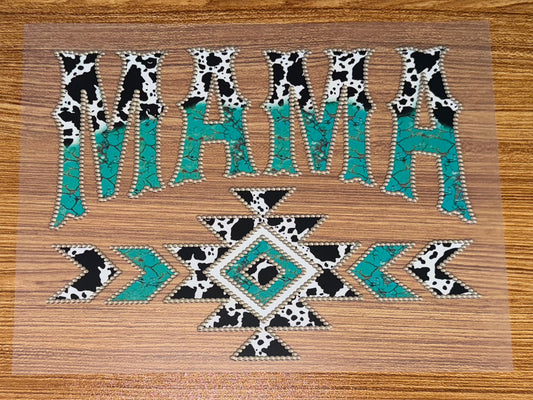 MAMA COW PRINT AND TURQUOISE PRINT