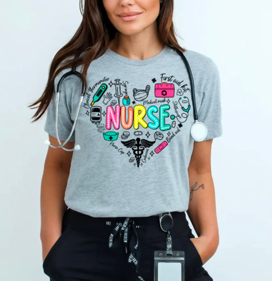 NURSE HEART PRINT
