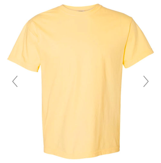 MEDIUM BUTTER COMFORT COLORS - GARMENT-DYED HEAVYWEIGHT T-SHIRT - 1717