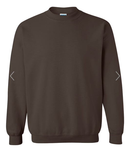 MEDIUM DARK CHOCOLATE GILDAN-HEAVY BLEND CREWNECK SWEATSHIRT