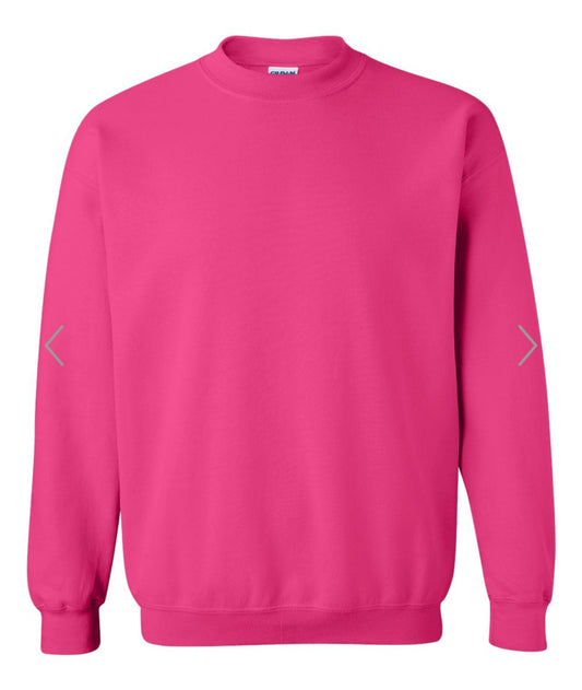 MEDIUM HELICONIA GILDAN-HEAVY BLEND CREWNECK SWEATSHIRT