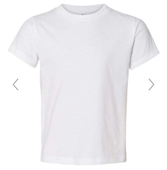 3T WHITE BELLA + CANVAS - TODDLER JERSEY TEE - 3001T