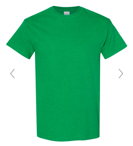 2X ANTIQUE IRISH GREEN GILDAN - HEAVY COTTON T-SHIRT 5000
