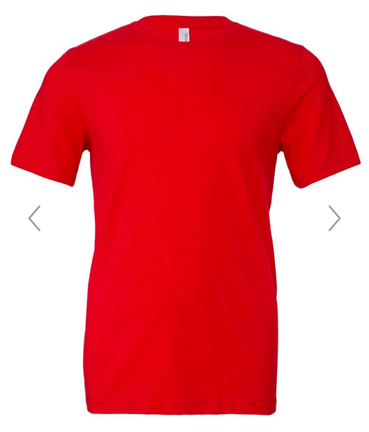 3X RED BELLA + CANVAS - JERSEY TEE - 3001