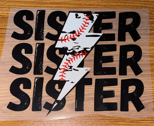 SISTER BASEBALL BOLT (PRINT ONLY)