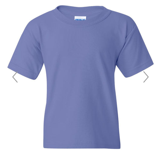 YOUTH XS VIOLET GILDAN - HEAVY COTTON YOUTH T-SHIRT - 5000B