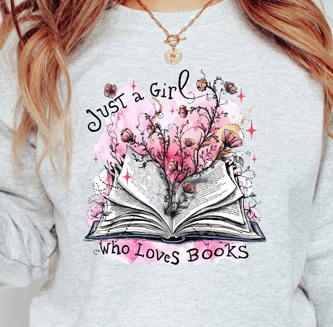 JUST A GIRL WHO LOVES BOOKS PRINT
