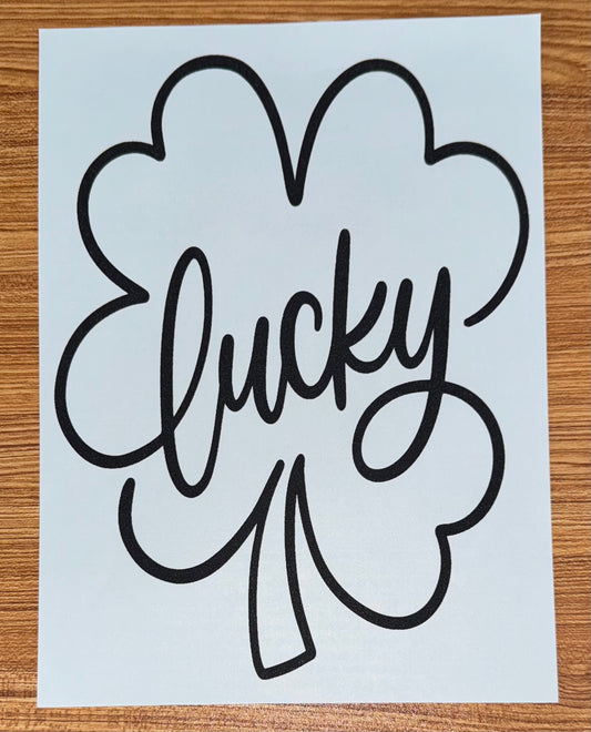 LUCKY SHAMROCK BLACK PRINT