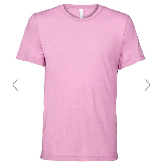 LARGE LILAC TRIBLAND BELLA + CANVAS - TRIBLEND TEE - 3413
