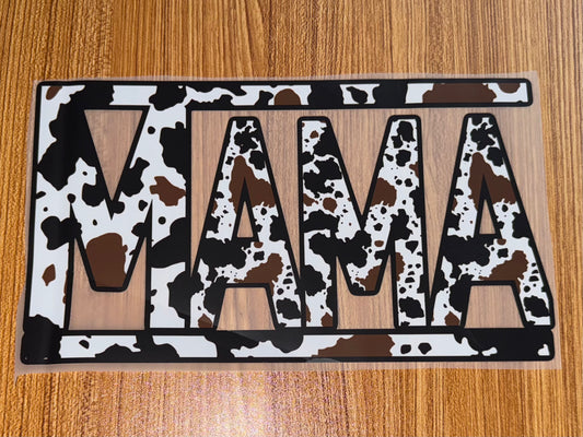 MAMA COW PRINT BROWN AND BLACK PRINT