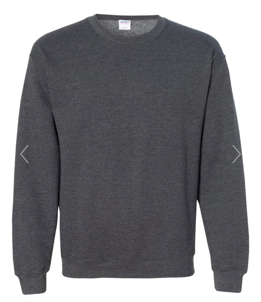 XL DARK HEATHER GILDAN-HEAVY BLEND CREWNECK SWEATSHIRT
