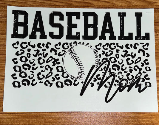 BASEBALL MOM BLACK (PRINT ONLY)
