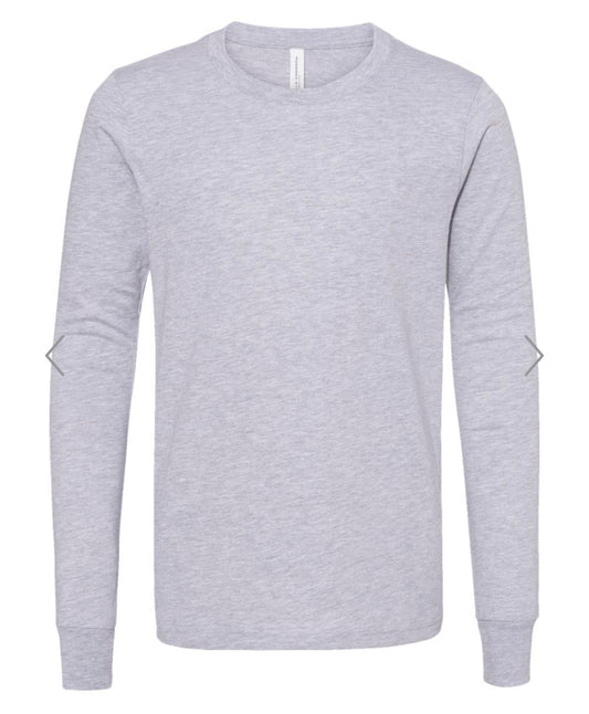 YOUTH MEDIUM ATHLETIC HEATHER BELLA + CANVAS - YOUTH HEATHER CVC LONG SLEEVE TEE - 3501YCVC