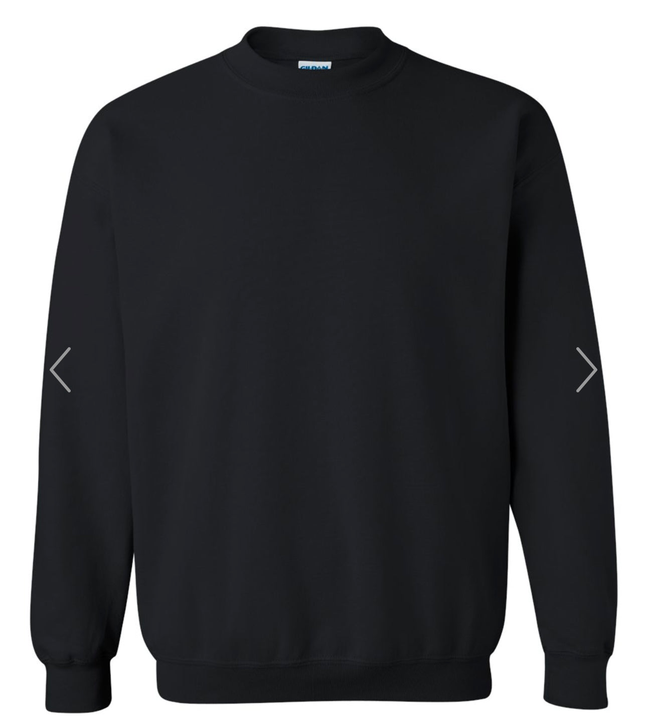 XL BLACK GILDAN-HEAVY BLEND CREWNECK SWEATSHIRT - 18000