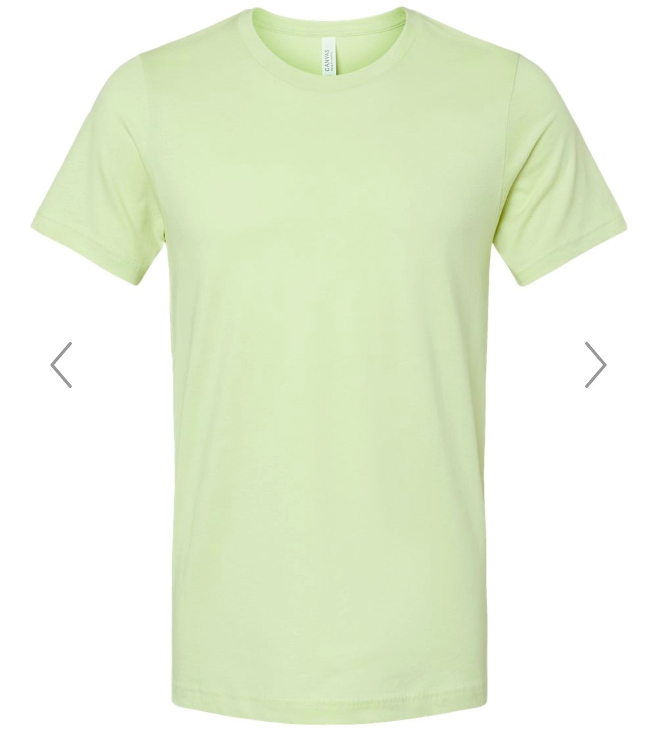 LARGE SPRING GREEN BELLA + CANVAS - JERSEY TEE - 3001