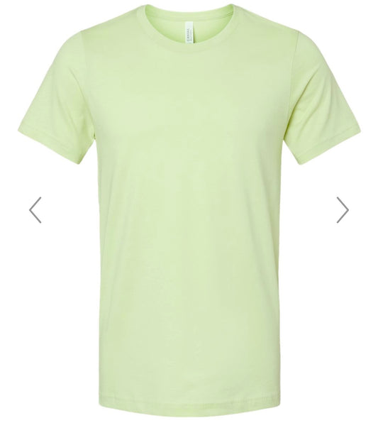 LARGE SPRING GREEN BELLA + CANVAS - JERSEY TEE - 3001