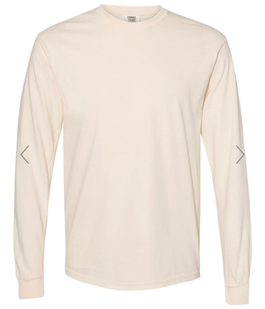 XL IVORY COMFORT COLORS - GARMENT-DYED HEAVYWEIGHT LONG SLEEVE T-SHIRT - 6014