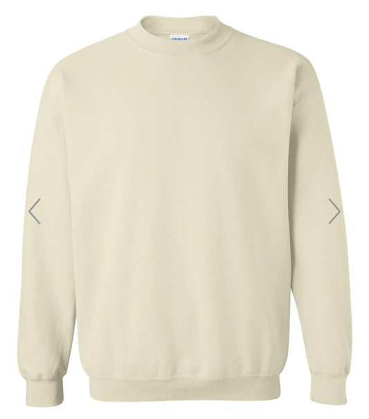 2X SAND GILDAN-HEAVY BLEND CREWNECK SWEATSHIRT