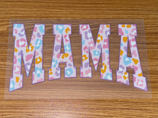 MAMA PASTEL COLORS LEOPARD PRINT