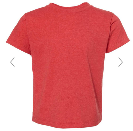 4T HEATHER RED BELLA + CANVAS - TODDLER JERSEY TEE - 3001T