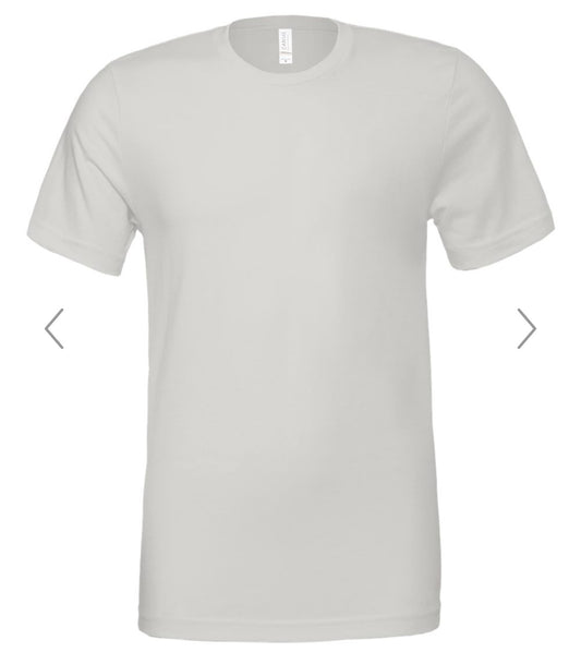 LARGE SILVER BELLA + CANVAS - JERSEY TEE - 3001