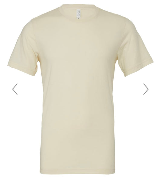 3X NATURAL BELLA + CANVAS - JERSEY TEE - 3001