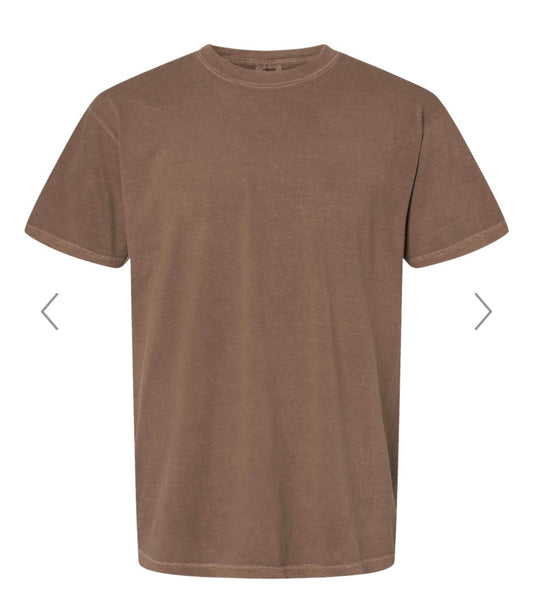 2X ESPRESSO COMFORT COLORS-GARMENT-DYED HEAVYWEIGHT T-SHIRT-1717