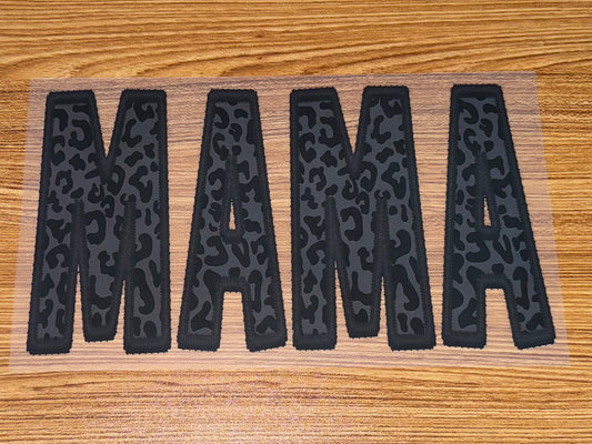 MAMA BLACK LEOPARD PRINT
