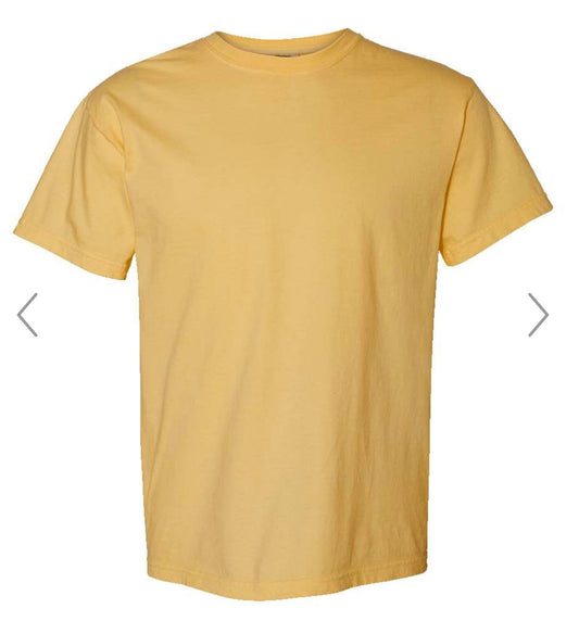 MEDIUM MUSTARD COMFORT COLORS-GARMENT-DYED HEAVYWEIGHT T-SHIRT-1717