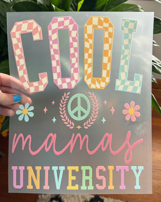 COOL MAMAS UNIVERSITY PRINT