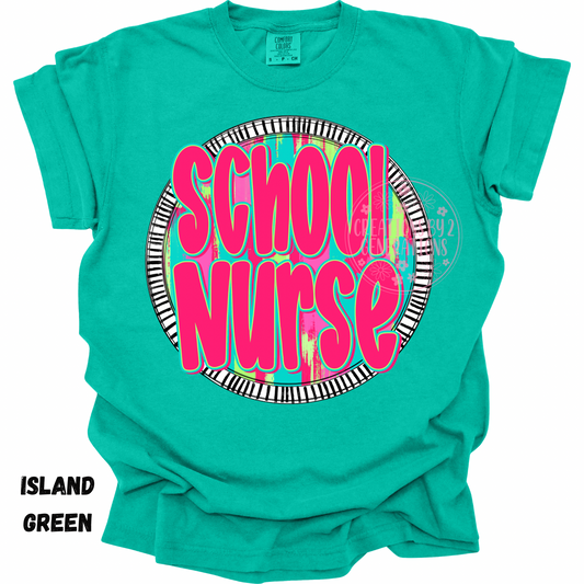 SCHOOL NURSE NEON CIRCLE PREORDER