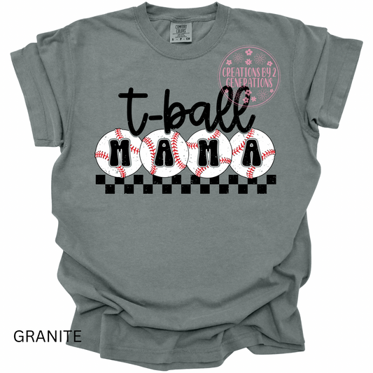 T-BALL MAMA WITH BASEBALLS (PRINT ONLY)