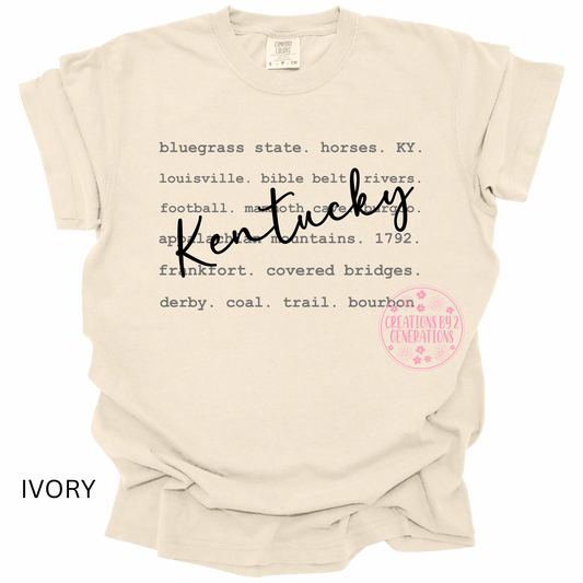 KENTUCKY WORDS PRINT
