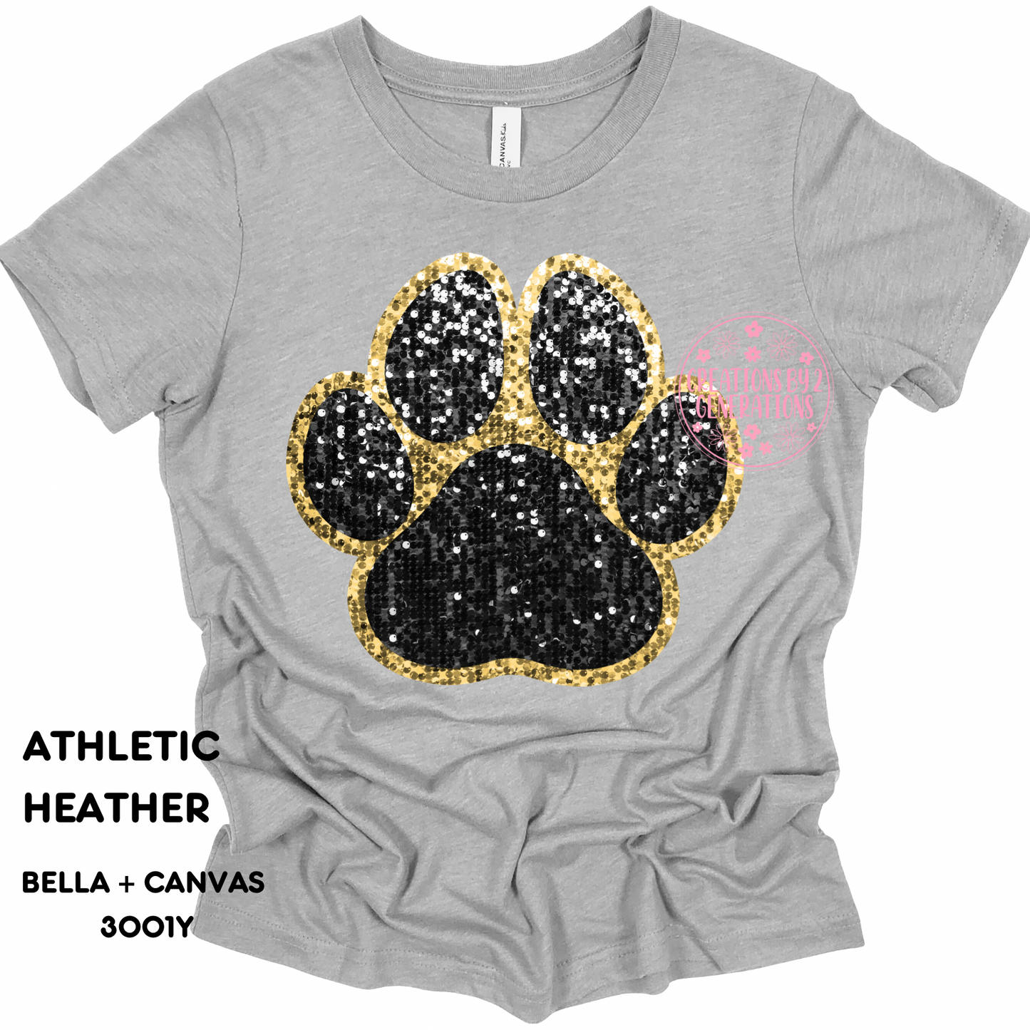 PAW FAUX SEQUINS PRINT (YOUTH)