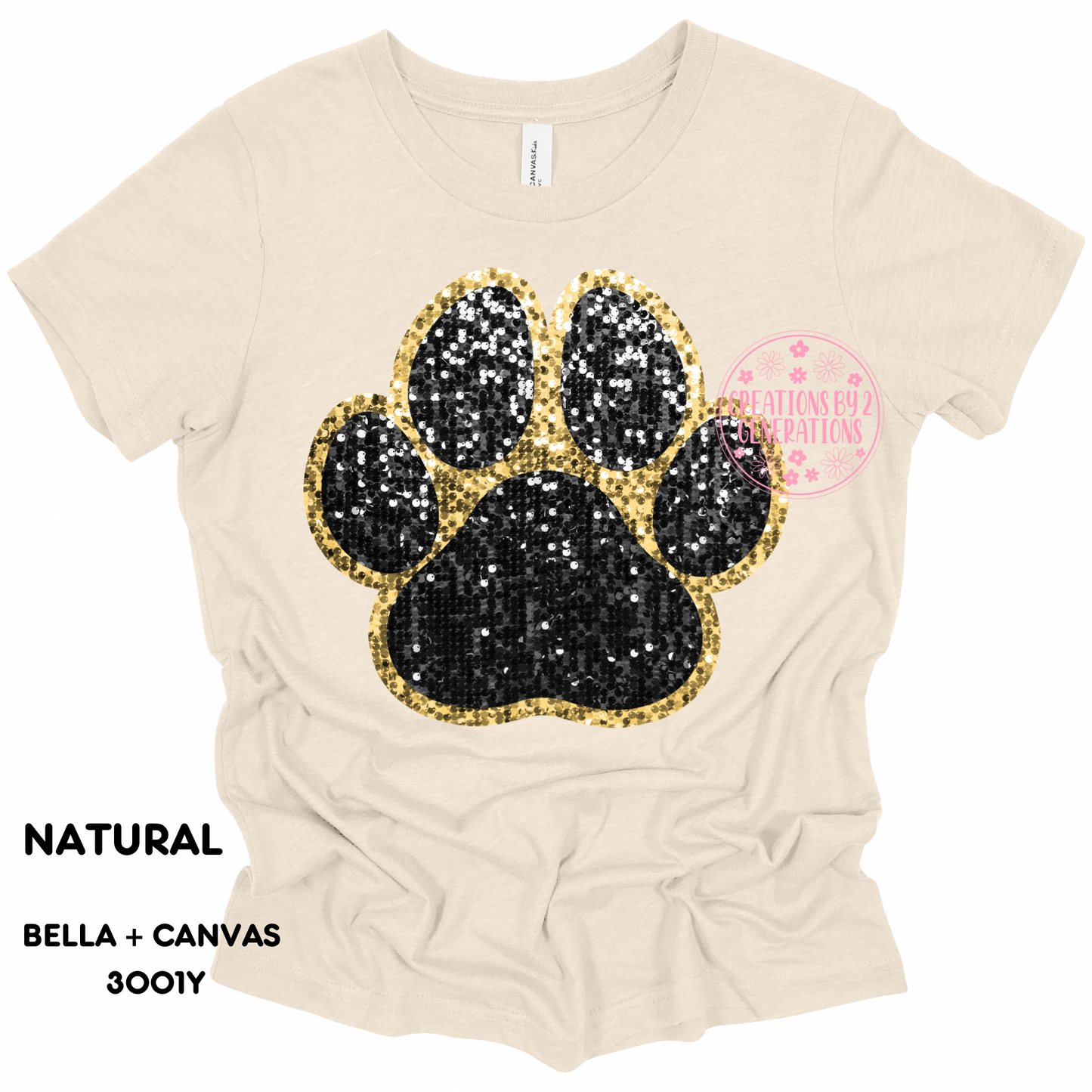 PAW FAUX SEQUINS PRINT (YOUTH)