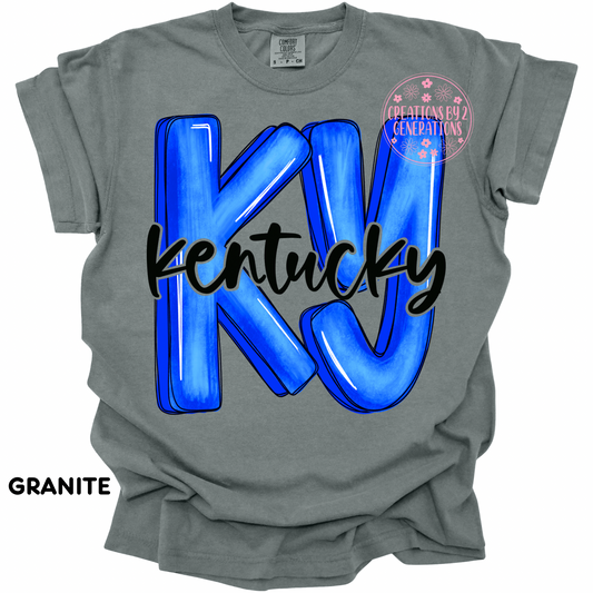 KY BLACK KENTUCKY PRINT